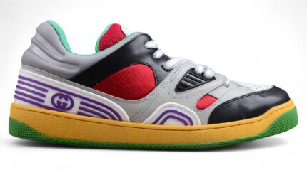 Gucci Multicolor Leather Sneakers with Bold Design Elements crossreps