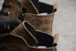 Gucci Brown Suede Ankle Boots with Side Zipper crossreps