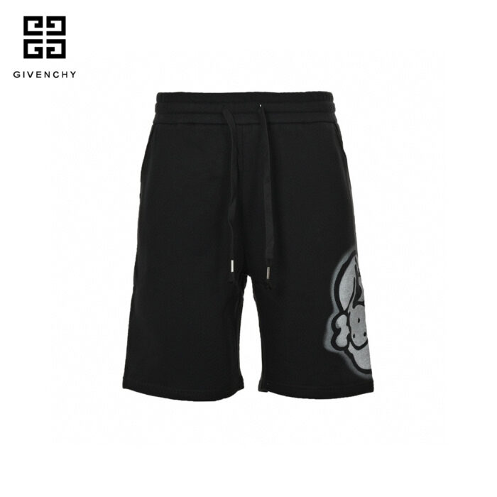 24ss Graffiti Dog's Head Logo Short crossreps