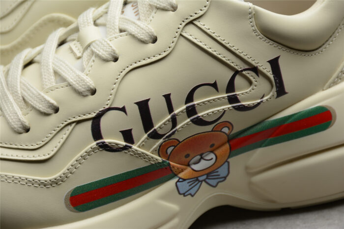 Gucci Rhyton Teddy Bear Sneaker - Beige crossreps