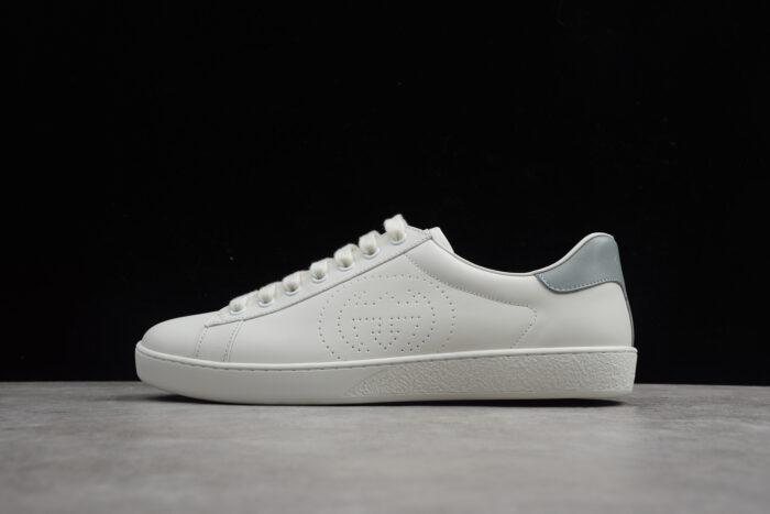 Gucci Ace Leather Sneaker with Grey Heel Tab crossreps