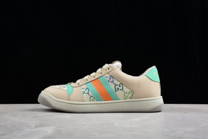 Gucci Ace Embroidered Leather Sneaker crossreps