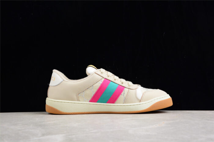 Gucci Screener Pink and Teal GG Sneaker crossreps