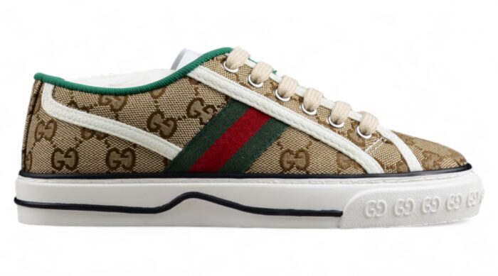 Gucci Tennis 1977 Sneakers - Beige and Green crossreps