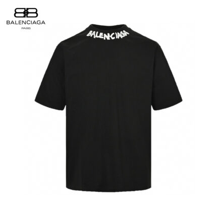 24ss Neckline Graffiti Logo T-Shirt crossreps