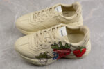 Gucci Rhyton Leather Sneaker with Strawberry Print crossreps