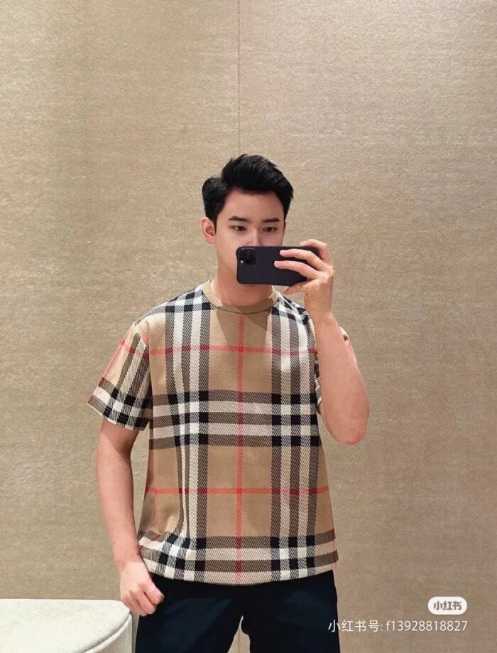 24ss Plaid Knit T-Shirt crossreps