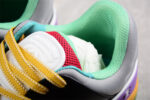 Gucci Multicolor Leather Sneakers with Yellow Laces and Vibrant Soles crossreps