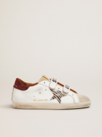 Old School sneakers with zebra-print pony skin star and red glitter heel tab crossreps