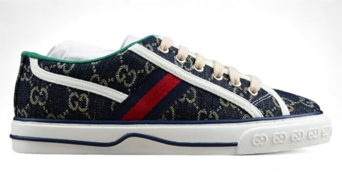 Gucci Tennis 1977 Sneakers - Navy and Red crossreps