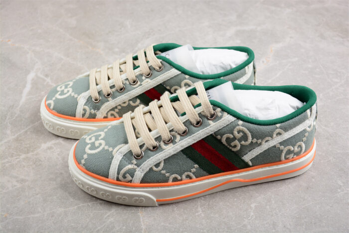 Gucci Tennis 1977 Sneakers - Green GG Canvas crossreps