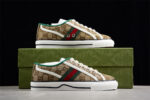 Gucci Tennis 1977 Sneakers - Beige and Green crossreps