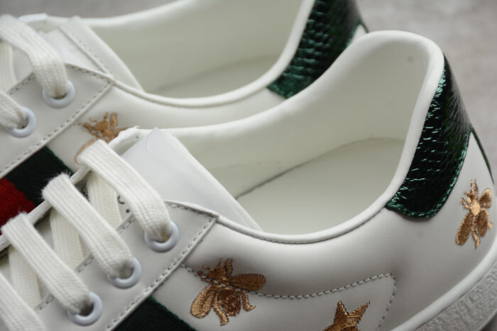 Gucci Ace Embroidered Sneaker with Bee and Star Motif crossreps