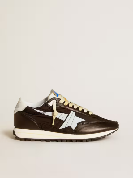 Marathon with black nylon upper and white star crossreps