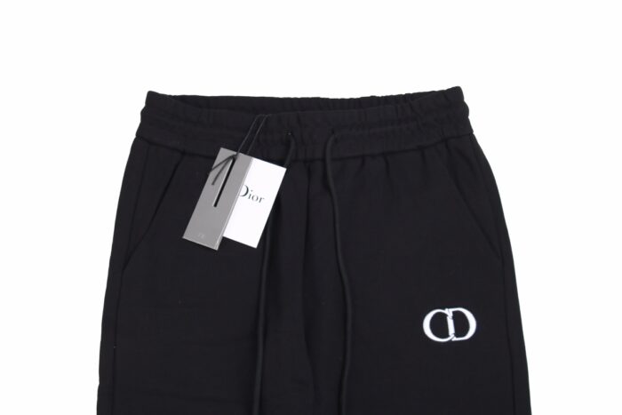 23Fw Classic Series Black and White Embroidery Logo Pants crossreps