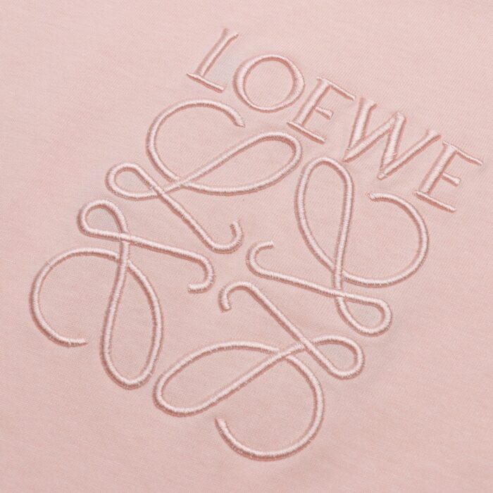 Loewe Embroidery Big Logo Pure Color T-Shirt crossreps