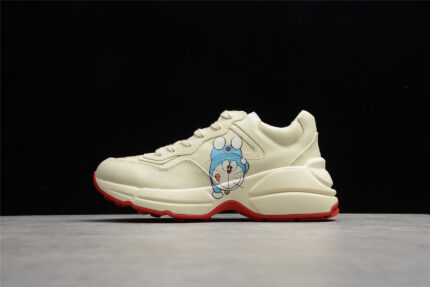 Gucci Rhyton Leather Sneaker with Doraemon crossreps