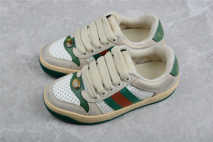 Gucci Tennis 1977 Sneaker - Green and Beige crossreps