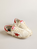 Super-Star LTD in nappa with red star and heel tab crossreps