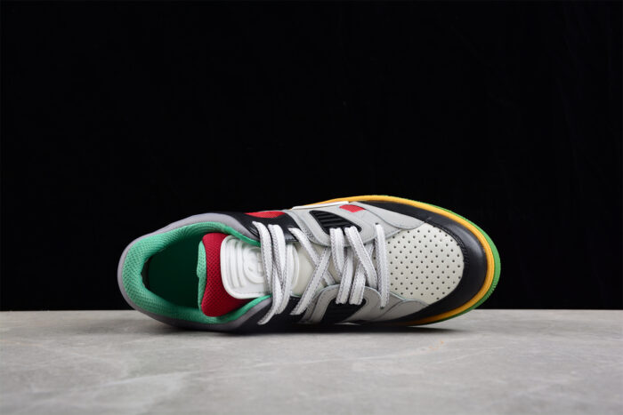 Gucci Multicolor Leather Sneakers with Bold Design Elements crossreps