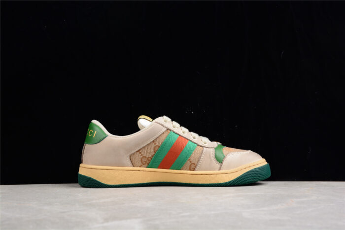 Gucci Screener Green and Orange GG Sneaker crossreps