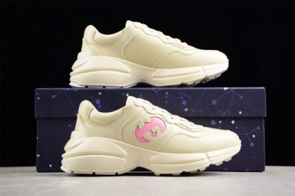 GUCCI Rhyton Leather Sneakers crossreps