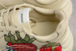 Gucci Rhyton Leather Sneaker with Strawberry Print crossreps