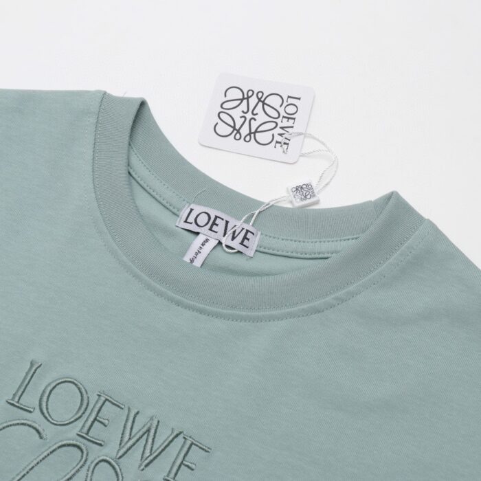 Loewe Embroidery Big Logo Pure Color T-Shirt crossreps