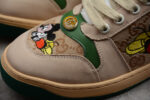 Gucci x Disney Screener Leather and Suede Sneaker with Mickey Mouse crossreps