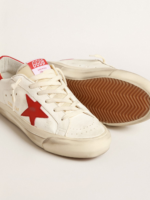 Super-Star LTD in nappa with red star and heel tab crossreps