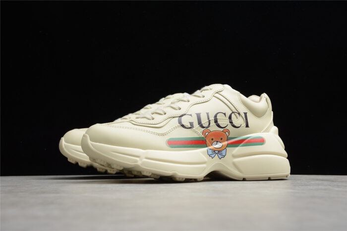 Gucci Rhyton Teddy Bear Sneaker - Beige crossreps