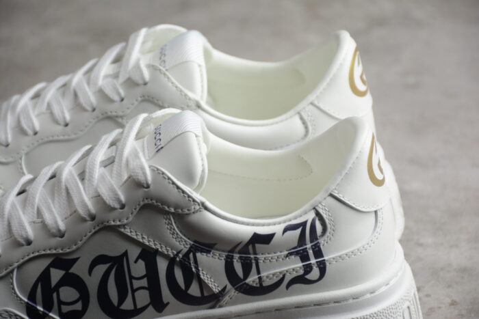 Gucci Rhyton Sneaker - White Leather crossreps