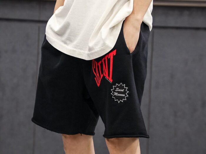 24ss Saint Label Logo Short crossreps