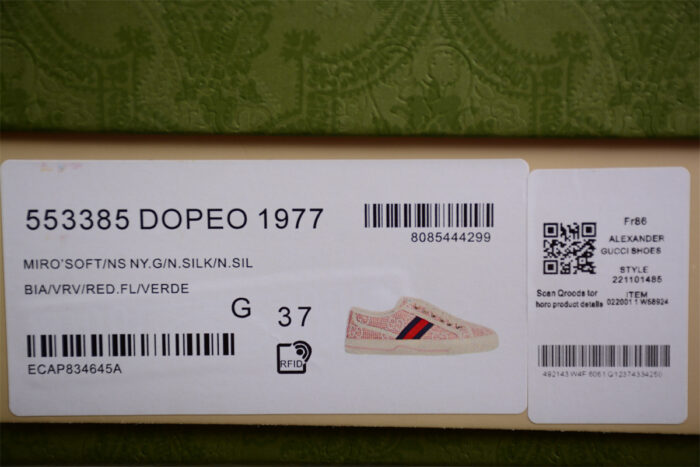 Gucci Tennis 1977 Sneakers - Pink Canvas crossreps