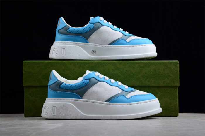 Gucci Women's Platform Sneaker in Light Blue crossreps