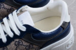 Gucci Basket Sneaker - Navy and Beige GG Monogram crossreps