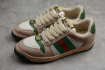 Vintage Green and Red Stripe Sneakers crossreps