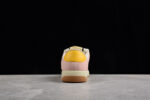 Gucci Pink and Yellow Suede Sneakers with Signature Web Stripe crossreps