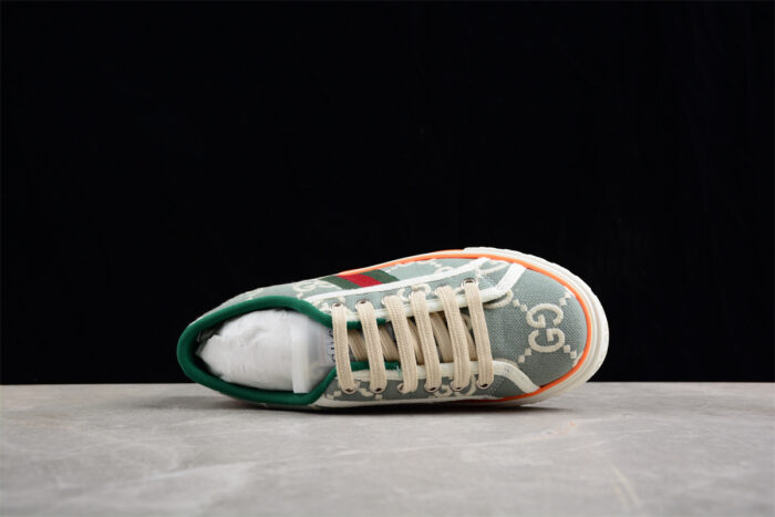 Gucci Tennis 1977 Sneakers - Green GG Canvas crossreps