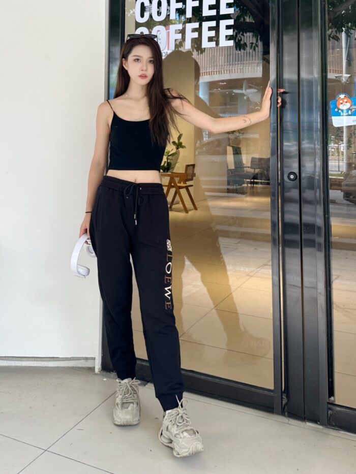 23Fw Embroidery Logo Pants crossreps