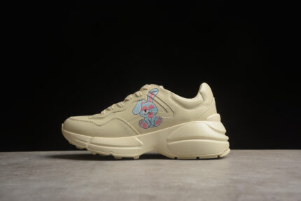 Gucci All-Beige Chunky Sole Sneakers crossreps