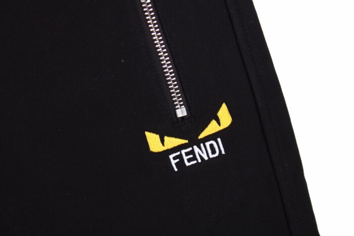 Fendi Little Monster Embroidery Logo Short crossreps