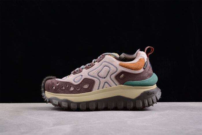 Moncler Trailgrip Lace-Up Sneakers in Multicolor with Vibram Sole crossreps