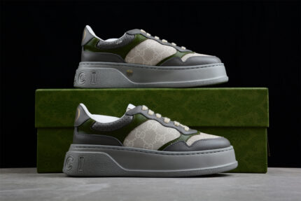 Gucci Rhyton GG Sneaker - Green and Gray crossreps