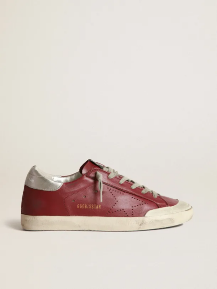 Superstar sneakers in nappa leather with perforated star crossreps