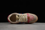 Retro Beige Sneakers with Blue and Red Stripes crossreps