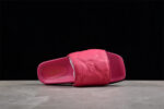 Gucci Pink Leather Slide Sandals with Embossed Logo crossreps