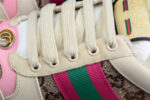 Gucci Screener Pink and Green GG Sneaker crossreps