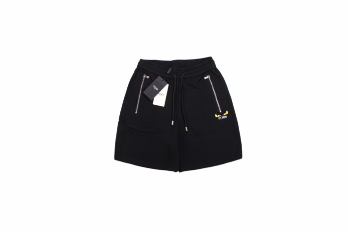 Fendi Little Monster Embroidery Logo Short crossreps