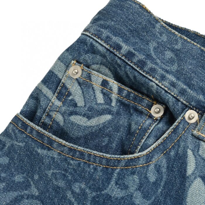 24ss Liquid State Heart Logo Denim Short crossreps